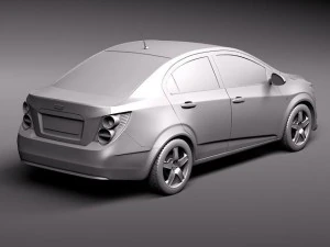 Chevrolet Aveo Sonic Sedan 2012 3D Model