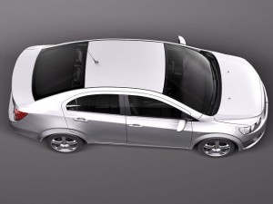 Chevrolet Aveo Sonic Sedan 2012 Modello 3D