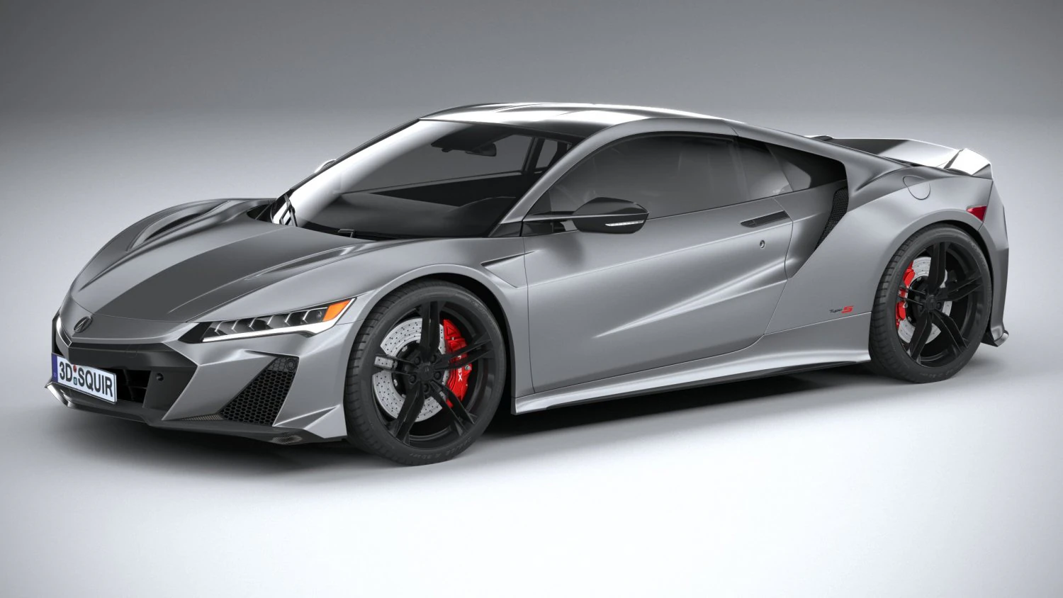 Acura NSX Type S 2022 3D Model .c4d .max .obj .3ds .fbx .stl .blend 