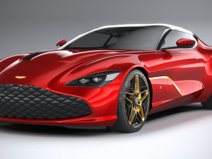 Aston Martin DBS GT Zagato 2020 3D Model