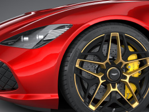 Aston Martin DBS GT Zagato 2020 3D Model
