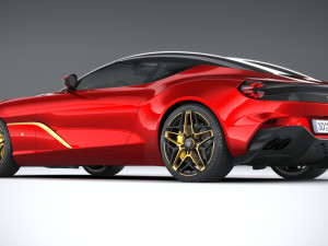 Aston Martin DBS GT Zagato 2020 3D Model