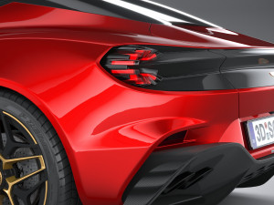 Aston Martin DBS GT Zagato 2020 3D Model