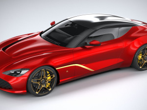 Aston Martin DBS GT Zagato 2020 3D Model