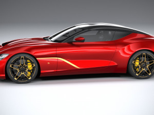 Aston Martin DBS GT Zagato 2020 3D Model