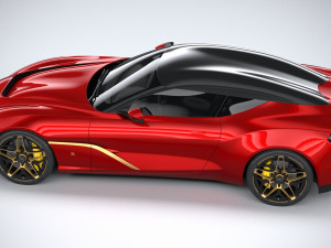 Aston Martin DBS GT Zagato 2020 3D Model