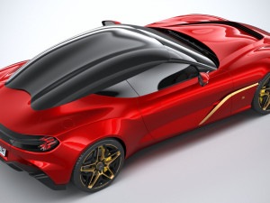 Aston Martin DBS GT Zagato 2020 3D Model