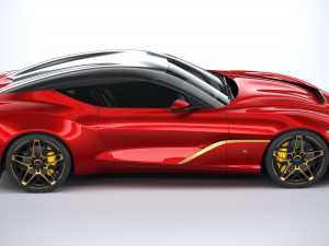 Aston Martin DBS GT Zagato 2020 3D Model