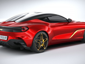 Aston Martin DBS GT Zagato 2020 3D Model