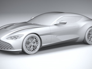 Aston Martin DBS GT Zagato 2020 3D Model