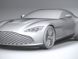 Aston Martin DBS GT Zagato 2020 3D Model