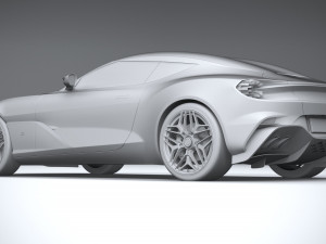 Aston Martin DBS GT Zagato 2020 3D Model