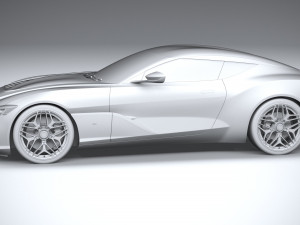 Aston Martin DBS GT Zagato 2020 3D Model