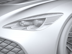 Aston Martin DBS GT Zagato 2020 3D Model