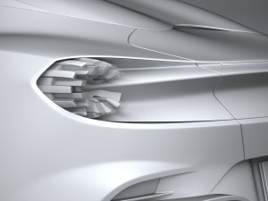 Aston Martin DBS GT Zagato 2020 3D Model