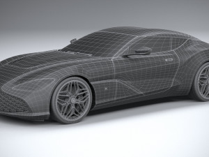 Aston Martin DBS GT Zagato 2020 3D Model