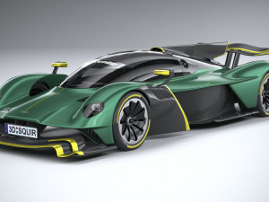 Aston Martin Valkyrie AMR Pro 2022 3D 模型