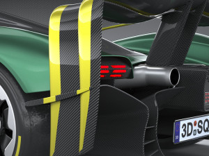 Aston Martin Valkyrie AMR Pro 2022 3D 模型