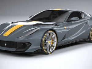 Ferrari 812 Competizione 2021 3D Model