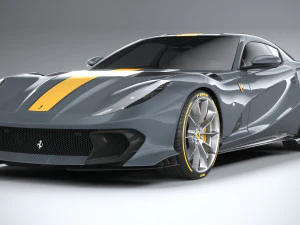 Ferrari 812 Competizione 2021 3D Model