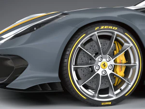 Ferrari 812 Competizione 2021 3D Model