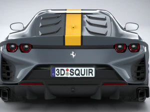 Ferrari 812 Competizione 2021 3D Model