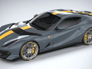 Ferrari 812 Competizione 2021 3D Model