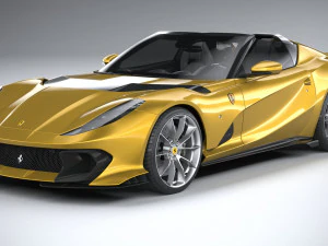 Ferrari 812 Competizione Aperta 2021 3D Model