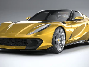 Ferrari 812 Competizione Aperta 2021 3D Model
