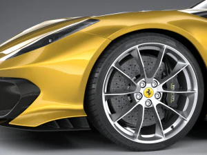 Ferrari 812 Competizione Aperta 2021 3D Model