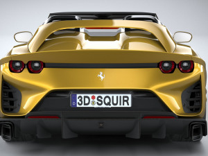Ferrari 812 Competizione Aperta 2021 3D 模型