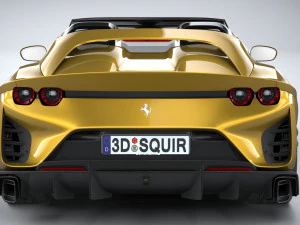 Ferrari 812 Competizione Aperta 2021 3D Model