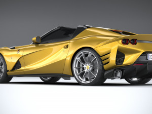 Ferrari 812 Competizione Aperta 2021 3D 模型