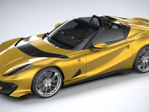 Ferrari 812 Competizione Aperta 2021 3D Model