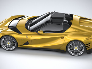 Ferrari 812 Competizione Aperta 2021 3D 模型