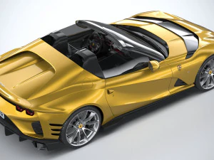 Ferrari 812 Competizione Aperta 2021 3D Model