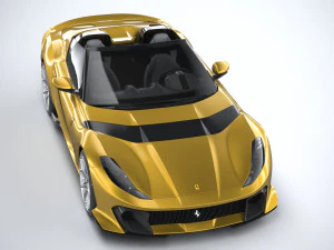 Ferrari 812 Competizione Aperta 2021 3D Model