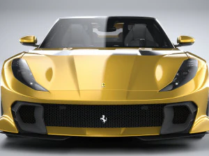 Ferrari 812 Competizione Aperta 2021 3D Model