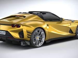 Ferrari 812 Competizione Aperta 2021 3D 模型