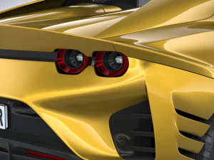 Ferrari 812 Competizione Aperta 2021 3D Model