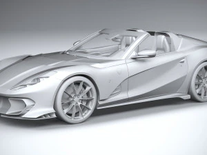 Ferrari 812 Competizione Aperta 2021 3D Model