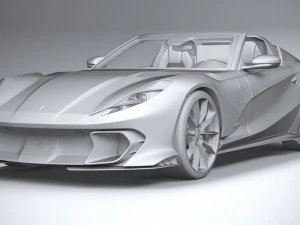 Ferrari 812 Competizione Aperta 2021 3D Model