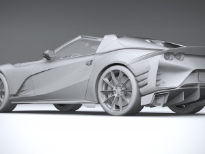 Ferrari 812 Competizione Aperta 2021 3D 模型