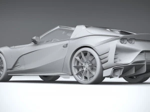 Ferrari 812 Competizione Aperta 2021 3D Model