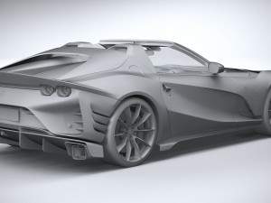 Ferrari 812 Competizione Aperta 2021 3D 模型