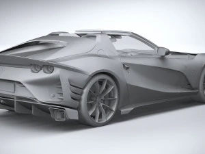 Ferrari 812 Competizione Aperta 2021 3D Model