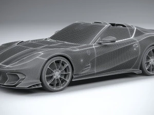 Ferrari 812 Competizione Aperta 2021 3D Model
