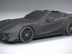 Ferrari 812 Competizione Aperta 2021 3D 模型