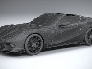Ferrari 812 Competizione Aperta 2021 3D Model