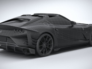 Ferrari 812 Competizione Aperta 2021 3D 模型